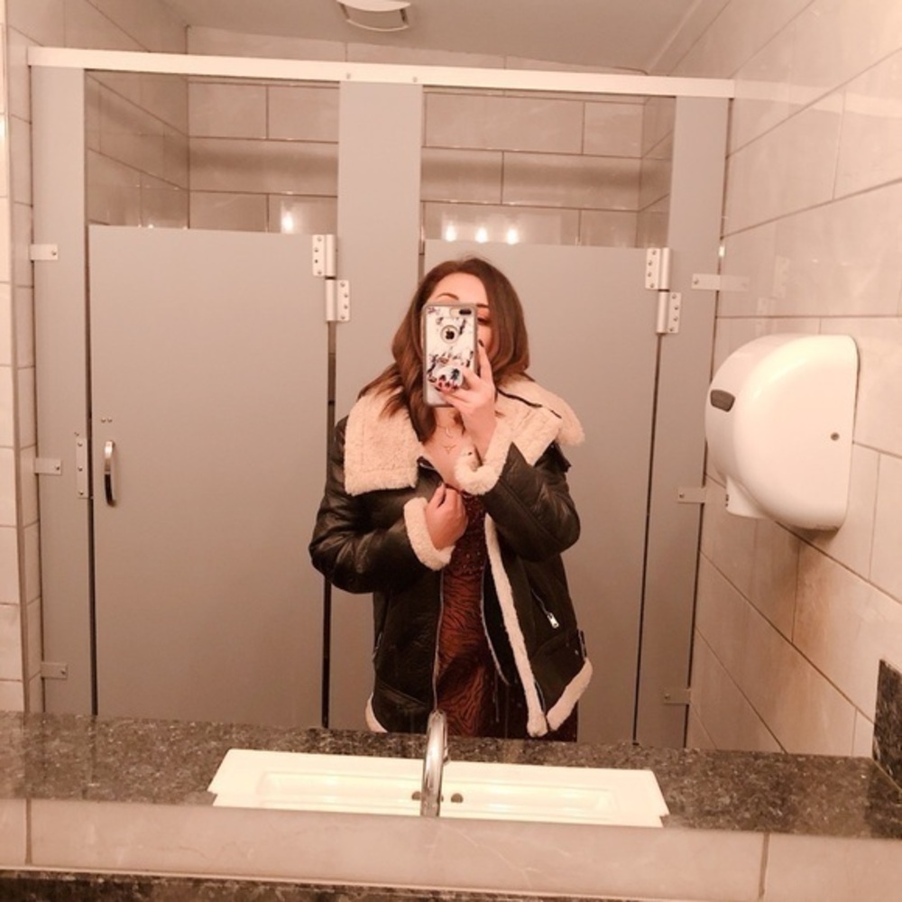 Winter black coat